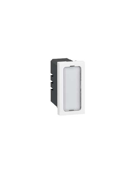 Voyant antimicrobien simple 230V 1W Mosaic 1 module avec 4 étiquettes de couleur LEGRAND 078501