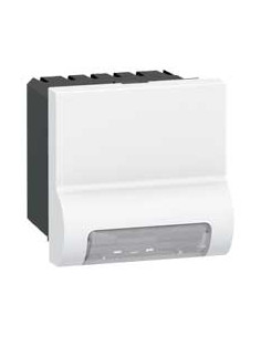 Hublot de balisage Mosaic 2 modules pour balisage de plinthe blanc LEGRAND 078510
