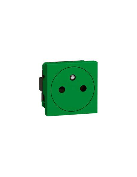 Prise de courant 2P+T Surface Mosaic 2 modules connexion par bornes automatiques verte antimicrobien LEGRAND 078704