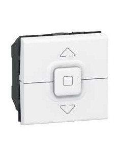 Interrupteur de volets roulants 500W maximum Mosaic 2 modules blanc antimicrobien LEGRAND 078705 2
