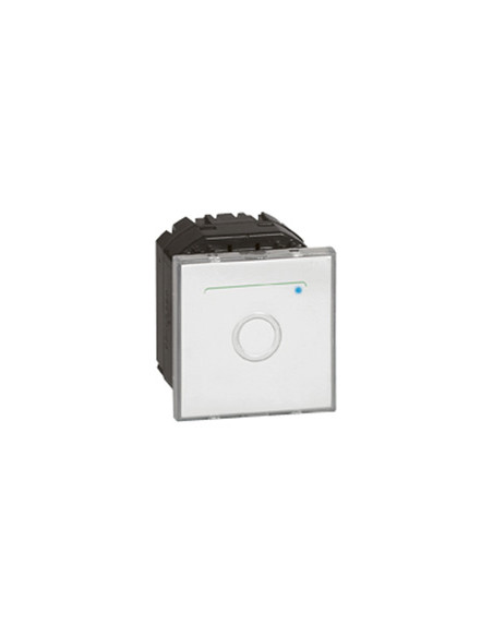 Interrupteur avec neutre à commande tactile Mosaic 2 modules blanc antimicrobien LEGRAND 078709