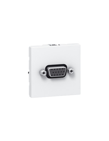 Prise HD 15 femelle à visser Mosaic 2 modules blanc LEGRAND 078757
