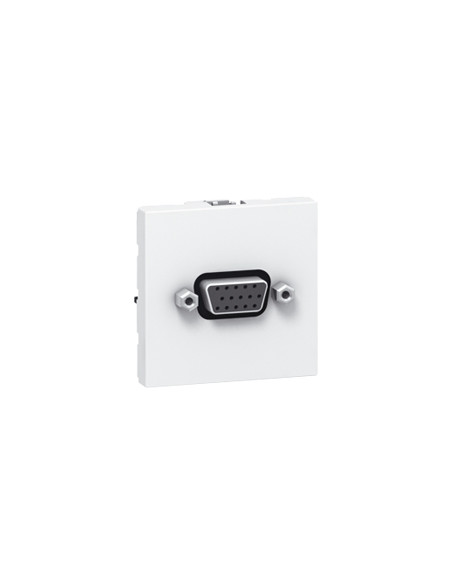 Prise HD 15 femelle à visser Mosaic 2 modules blanc LEGRAND 078757