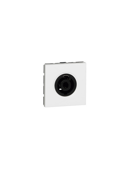 Prise Speakon 4 contacts Mosaic 2 modules pour le branchement d'enceintes de puissance blanc LEGRAND 078760