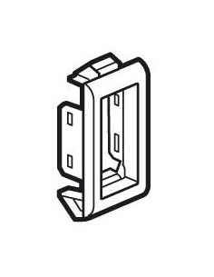 Support de plaque étroit pour paroi mince Batibox 1 module alu LEGRAND 080294 2