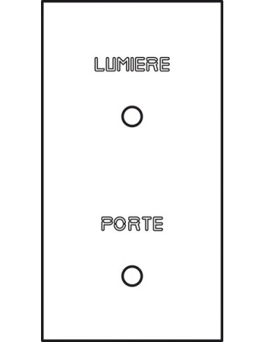 Guichet lumineux "Porte" + "Lumière" or miroir Art d'Arnould 67793