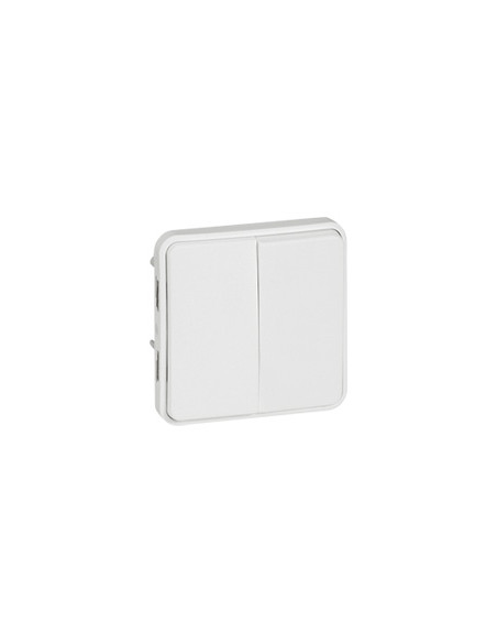Double va-et-vient composable blanc Artic antimicrobien 10 AX 250 V LEGRAND PLEXO 070726