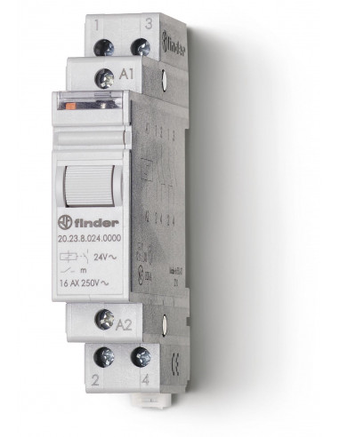TELERUPTEUR MODULAIRE 12VDC 1NO+1NC 16A FINDER 237183