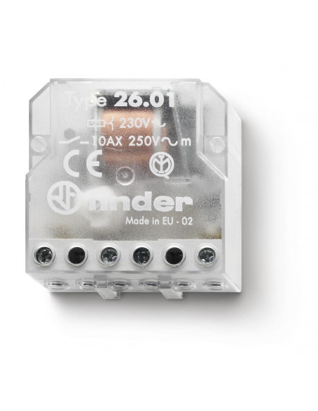 TELERUPTEUR BOITE 230VAC 1NO 10A FINDER 238074