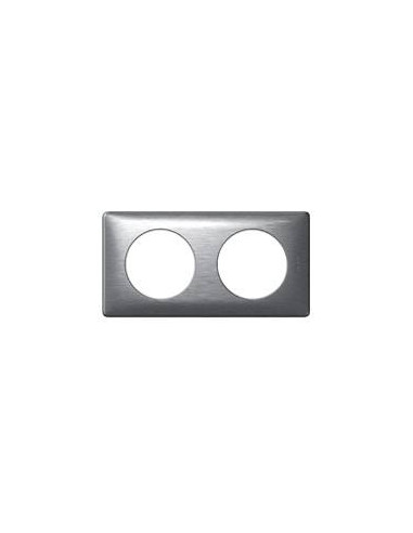 PLAQUE CELIANE 2 POSTES ALUMINIUM LEGRAND 068922