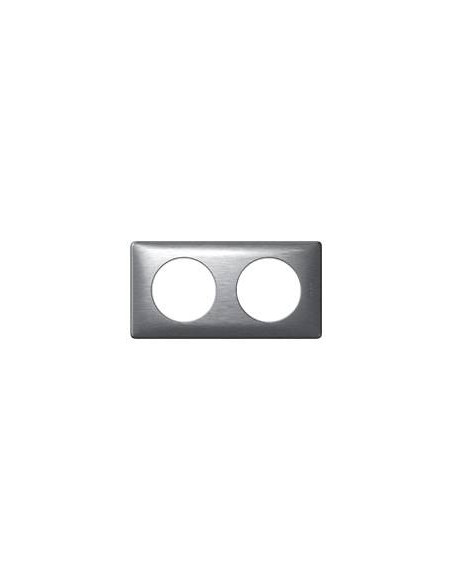 PLAQUE CELIANE 2 POSTES ALUMINIUM LEGRAND 068922