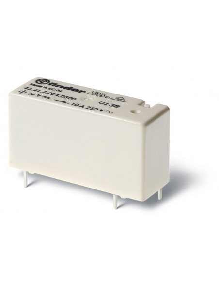 RELAIS CIRCUIT IMPRIME 1NO 10A 6VDC PAS DE 5MM AGNI+AU 5µM LAVABLE FINDER 219639