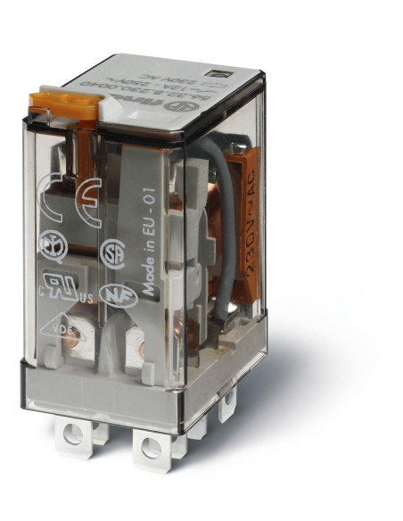 RELAIS EMBROCHABLE 2RT 12A 12VDC FINDER 249339