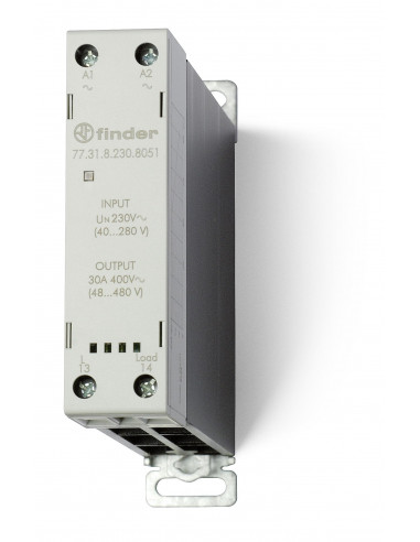 RELAIS STATIQUE MODULAIRE 24VDC 1NO 30A COMMUTATION INSTANTANEE 60 A 440VAC TYPOLOGIE TYPE RELAIS FINDER 375083