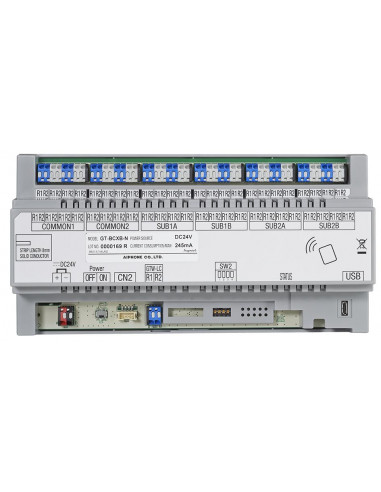 Centrale audio supplémentaire avec lecteur NFC pour système étendu GT version B AIPHONE 200261