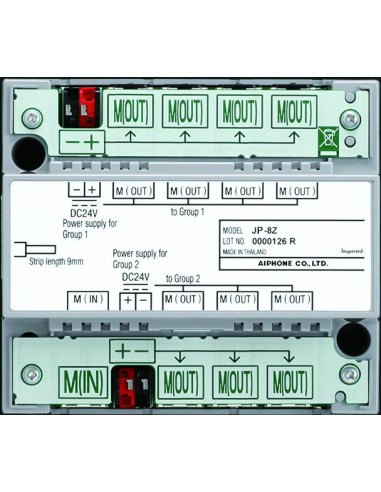Distributeur 7 sortie RJ pour câblage en etoile AIPHONE JP8Z 130322