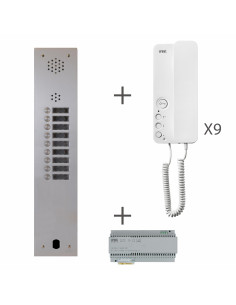 Kit Audio 1R 9Bp 2 Voice Programmé URMET KA83/109