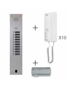Kit Audio 1R 10Bp 2 Voice Programmé URMET KA83/110