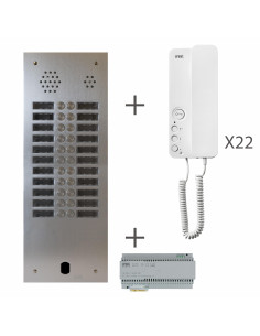 Kit Audio 2R 22Bp 2 Voice Programmé URMET KA83/222
