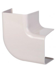 Coude plat 90° pour goulotte larg.80mm plastique rigide blanc cassé RAL 9001 CBM CLI04206