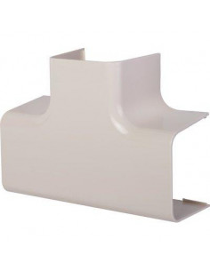 Té de dérivation plastique rigide blanc crème RAL 9001 80mm CBM CLI04220