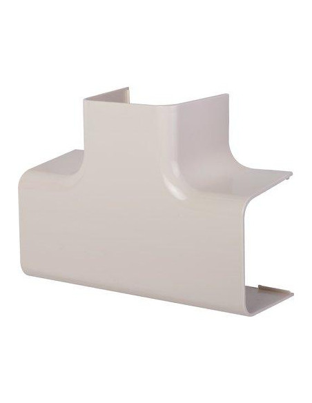 Té de dérivation plastique rigide blanc crème RAL 9001 80mm CBM CLI04220