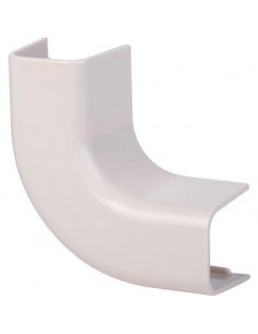 Coude plat 90° plastique rigide blanc cassé RAL 9001 CBM CLI04225