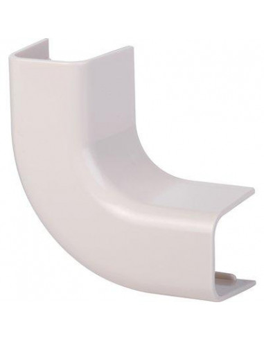Coude plat 90° plastique rigide blanc cassé RAL 9001 CBM CLI04225