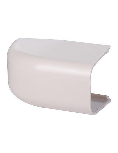 Embout plastique rigide 25mm blanc crème RAL 9001 CBM CLI04228