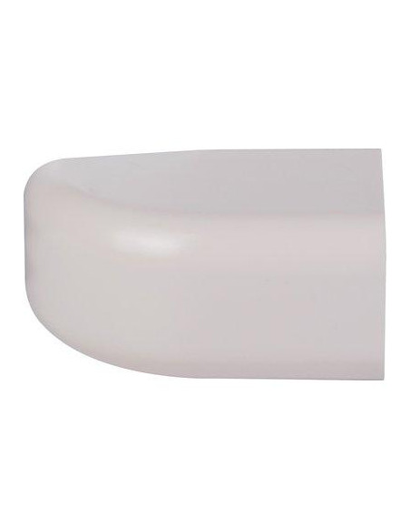 Embout plastique rigide 25mm blanc crème RAL 9001 CBM CLI04228