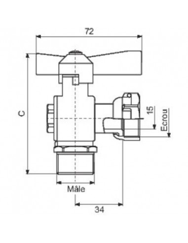 ROBINET BOISS. EQ. M20X27-E20X27 AC0705007070