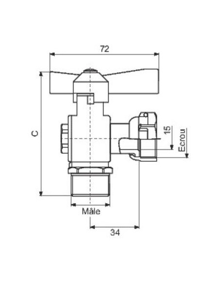 ROBINET BOISS. EQ. M20X27-E20X27 AC0705007070