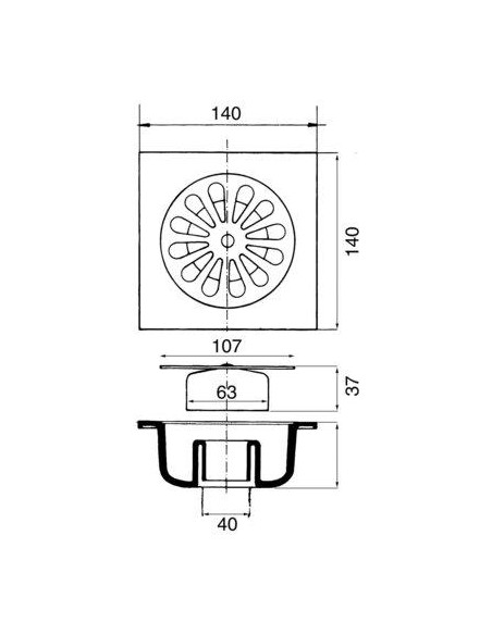SIPHON SOL ABS GRIS 140X140 015001