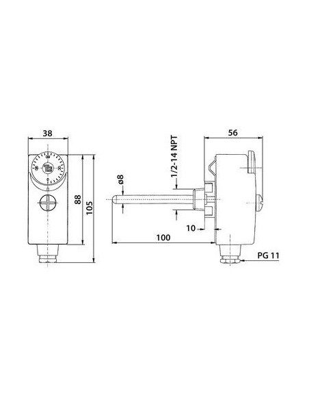 AQUASTAT A PLONGEUR SIMPLE THG30002
