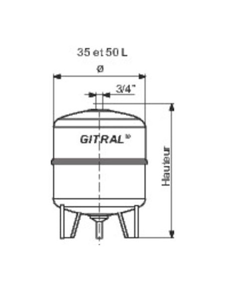 VASE EXPANSION GITRAL 35L GITRAL MB35