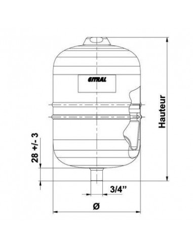 VASE GITRASUN 18 L GITRAL G18SUN