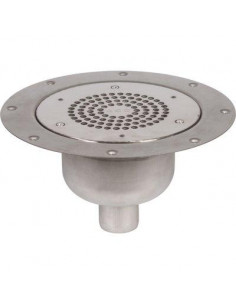 Siphon de sol pour sols souples Inox Verticale DN40 ACO 403819
