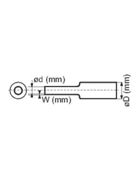 GAINE D9,5/4,7MM NOIRE KLAUKE PLF3/8-0