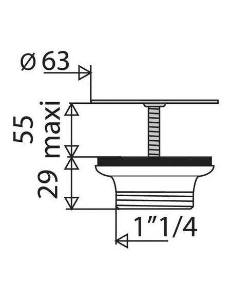 BONDE LAIT/PLAST A GRILLE D63 VALENTIN 60510000000