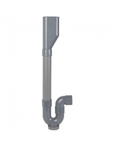 SIPHON M.A.L.DBLE HORIZ.PVC SHD