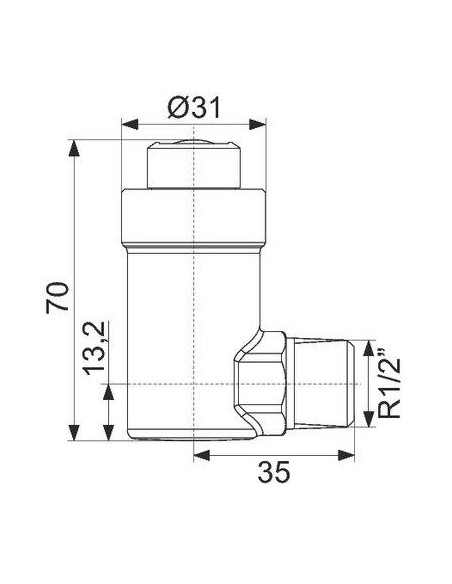 FLEXVENT EQUERRE 15X21 BLC FLAMCO 27711