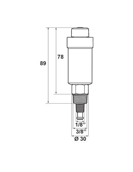PURGEUR DROIT FLEXVENT 1/2" FLAMCO 27740