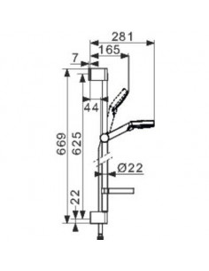 SET CROMETTA 100 VARIO HANSGROHE 26553400 2