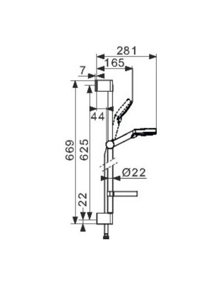 SET CROMETTA 100 VARIO HANSGROHE 26553400