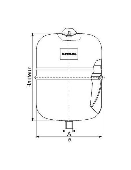VASE EXPANSION BLANC 18 L GITRAL HY18