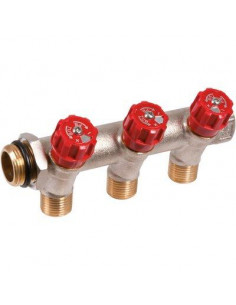 COLL MF 3/4 3DEP+ROBINET INT.ROUGE COLRR43
