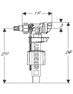 ROBINET FLOTTEUR UNIFIL GEBERIT 281.002.00.1 2