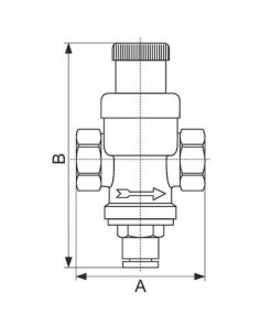 Réducteur de pression réducteur de pression 3-en-1 20 x 27 +