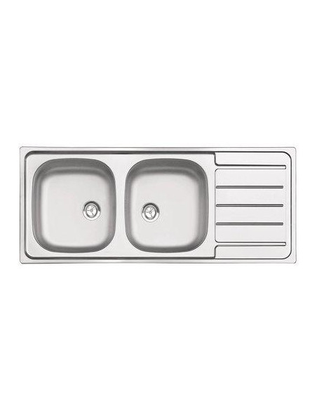 EVIER INOX A ENC 2C1E 116X50 MODERNA EEBM116A03