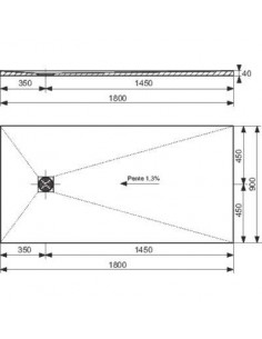 PRIMO RECEVE EXCENTRE 1800*900 WEDI 073735180 2